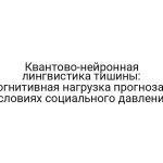 Квантово-нейронная лингвистика тишины: когнитивная нагрузка прогноза в условиях социального давления